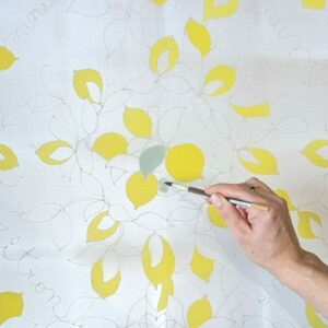Peinture sur soie "Foulard"