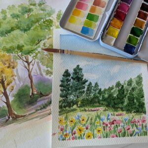 5 ateliers Aquarelle - Jeudi 9h45-11h45